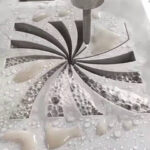 Waterjet cutting marble
